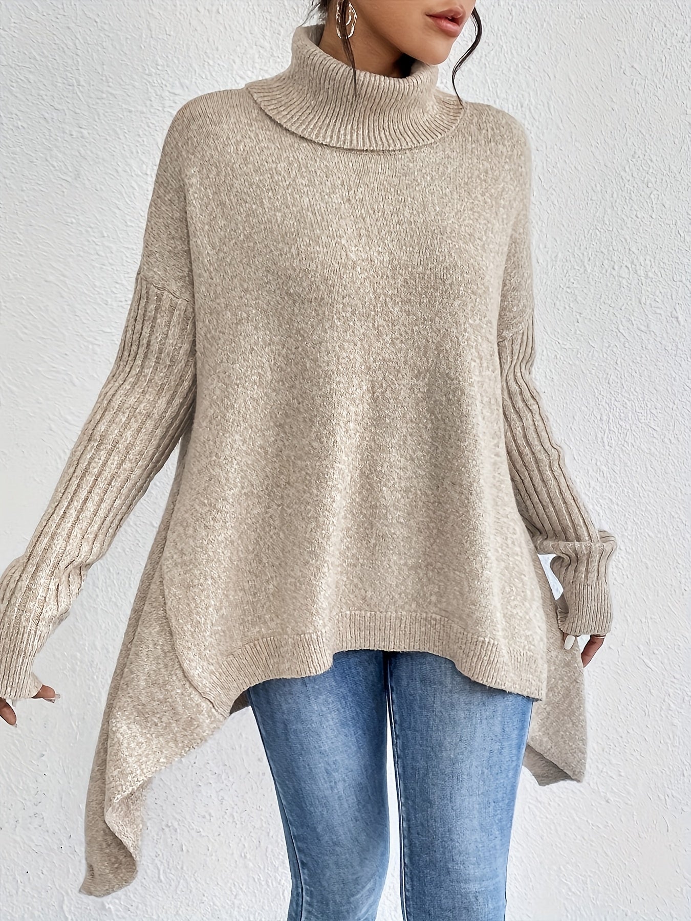 MILA | RELAXED KNIT TURTLENECK SWEATER