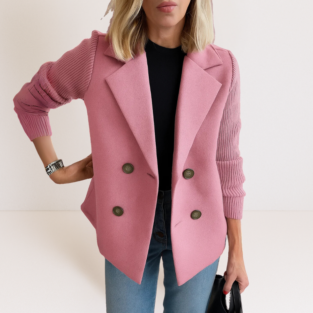 AMORA | ELEGANT KNITTED SLEEVE BLAZER
