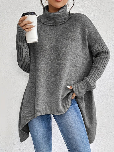 MILA | RELAXED KNIT TURTLENECK SWEATER