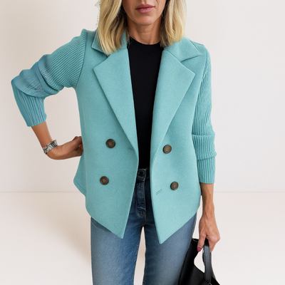 AMORA | ELEGANT KNITTED SLEEVE BLAZER
