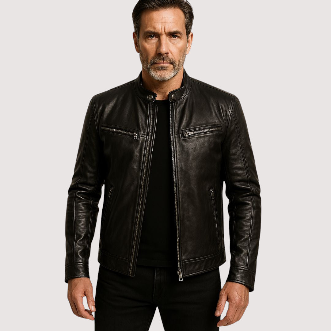 JOHN™ | SLEEK LEATHER JACKET