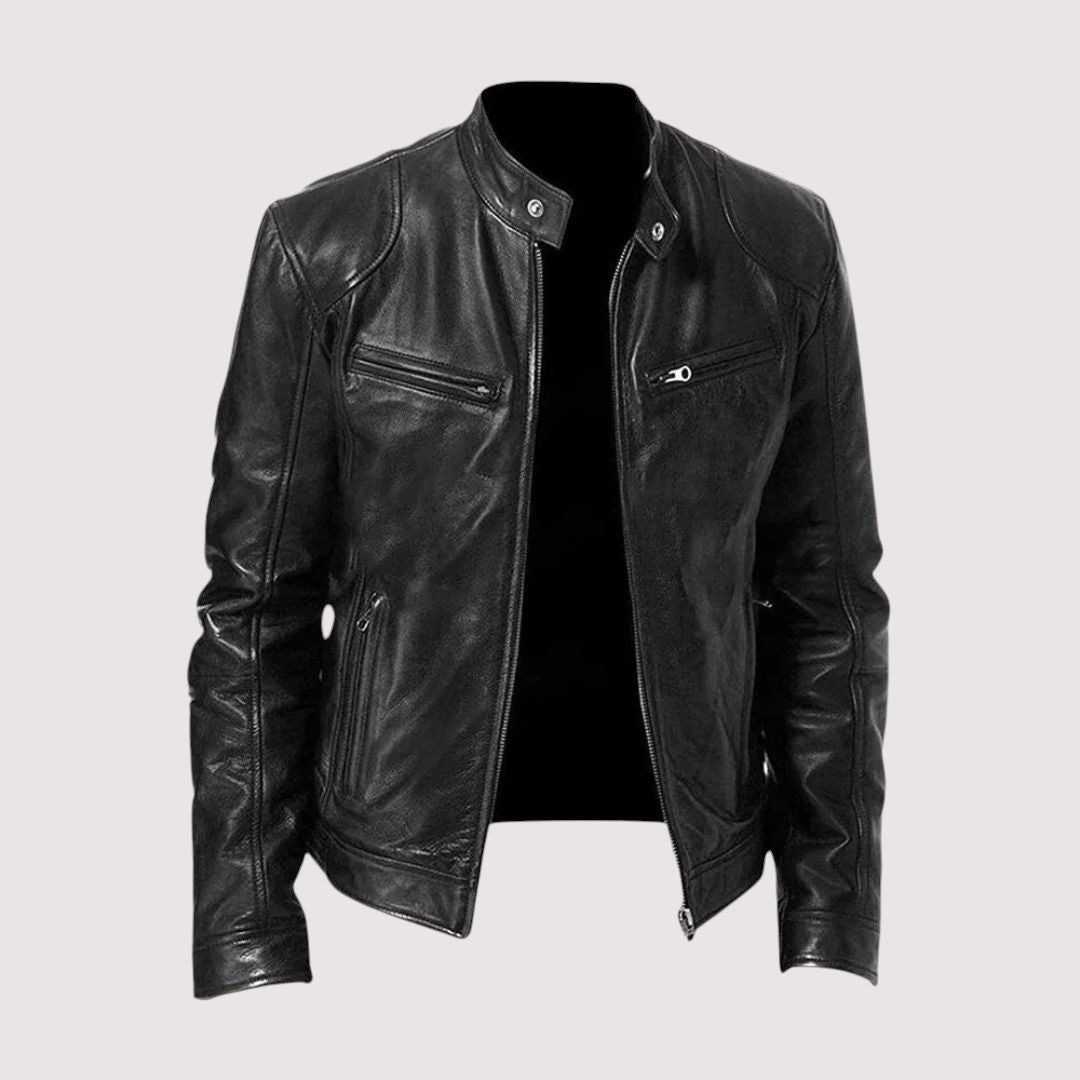 JOHN™ | SLEEK LEATHER JACKET