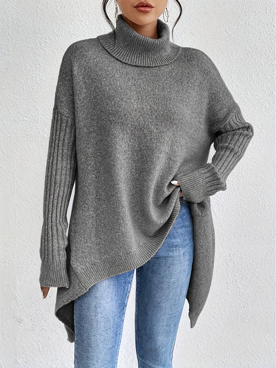 MILA | RELAXED KNIT TURTLENECK SWEATER