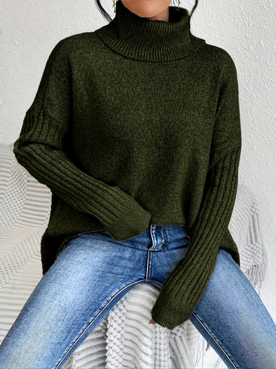 MILA | RELAXED KNIT TURTLENECK SWEATER