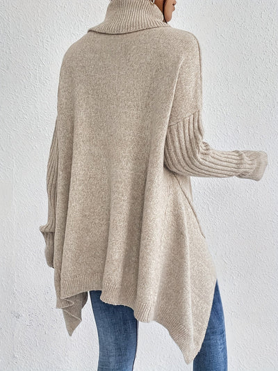MILA | RELAXED KNIT TURTLENECK SWEATER