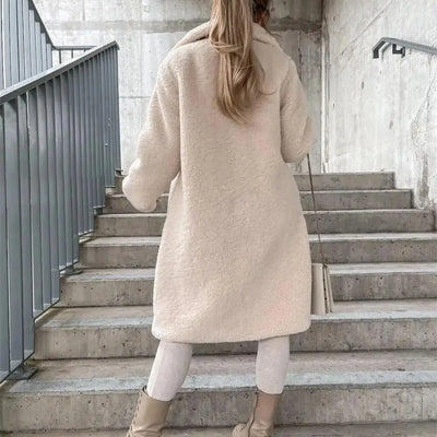 JANA | ELEGANT TEDDY WOOL COAT