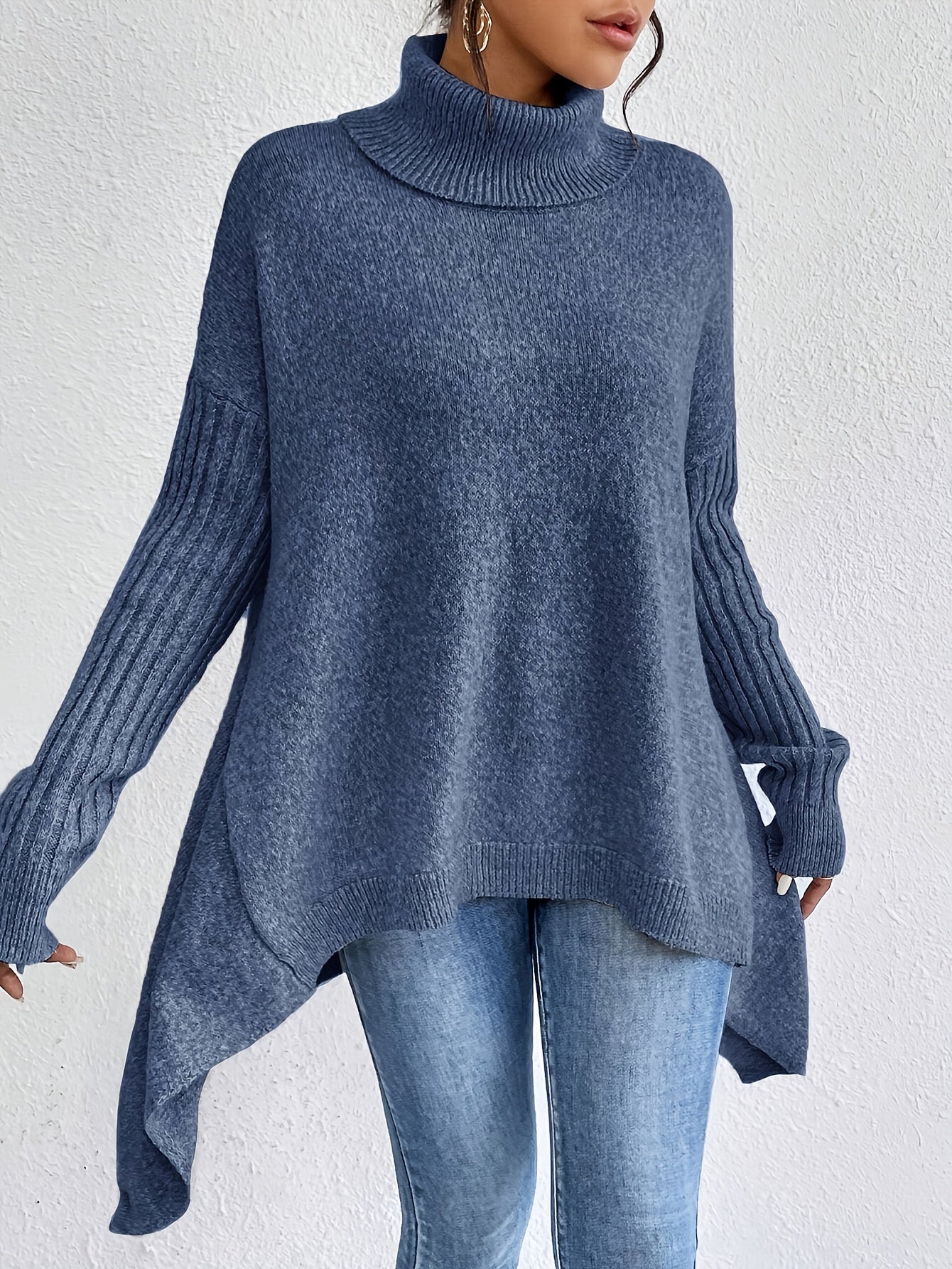 MILA | RELAXED KNIT TURTLENECK SWEATER