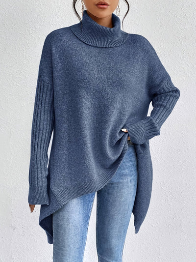 MILA | RELAXED KNIT TURTLENECK SWEATER