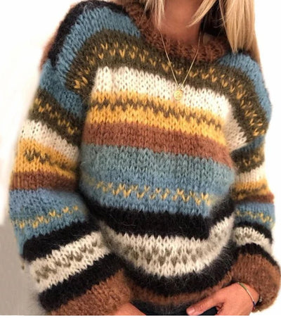 DARCI | WARM PATTERN KNITTED JUMPER