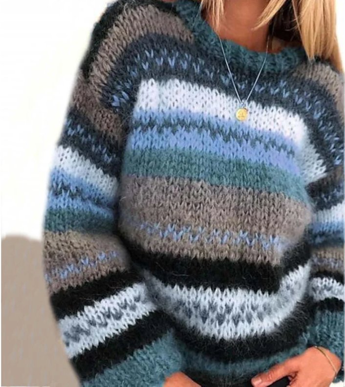DARCI | WARM PATTERN KNITTED JUMPER